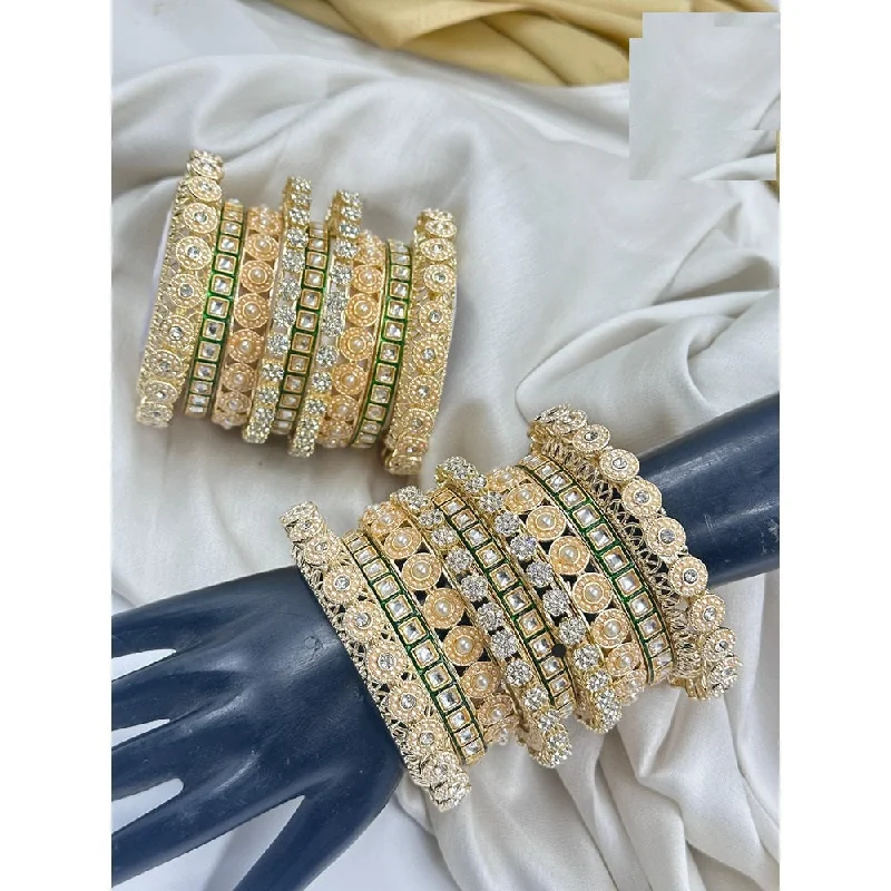 Final Call For Exquisite Jewelry At Reduced Rates Akruti Collection Gold Plated Bangles Set