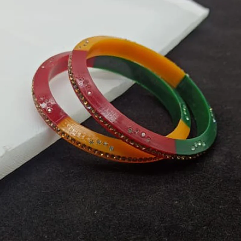 Elegant Jewelry At Unbeatable Offers – Shop Before It's Gone Pooja Bangles Acrylic Bangle Set