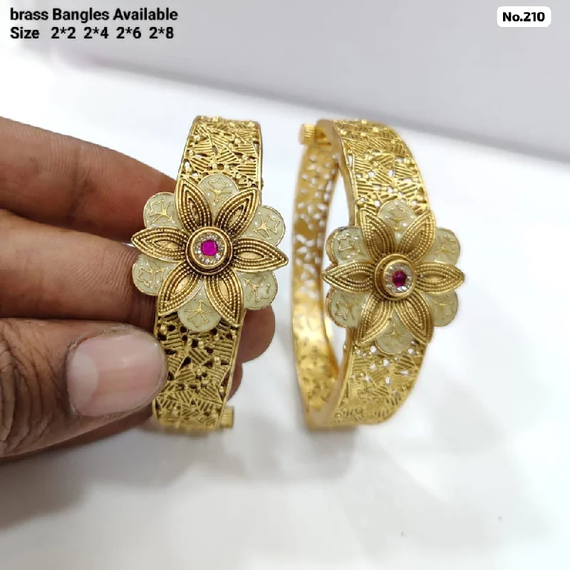 Limited-Stock Jewelry Clearance – Grab Your Favorites Now JCM Brass Meenakari Bangles Set