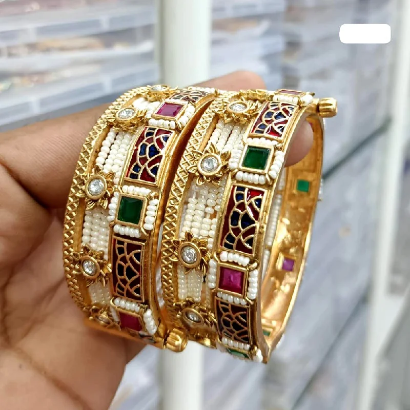 Grab Stylish Jewelry Before The Sale Ends JCM Gold Plated Pota Openable  Bangles