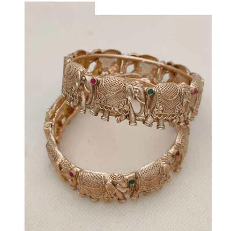 Unique Jewelry Designs Now At Discounted Rates Jewel Addiction Gold Plated Pota Stone Openable Bangles Set