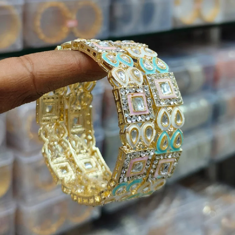 Limited-Stock Jewelry Sale – Shop Before It's Gone Manisha Jewellery Gold Plated  Austrian Stone Bangle Set