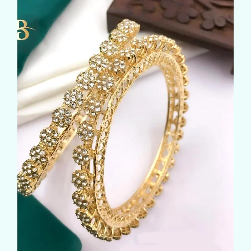 Discounted Jewelry For A Glamorous Look Manisha Jewellery Gold Plated Austrian Stone Bangles Set