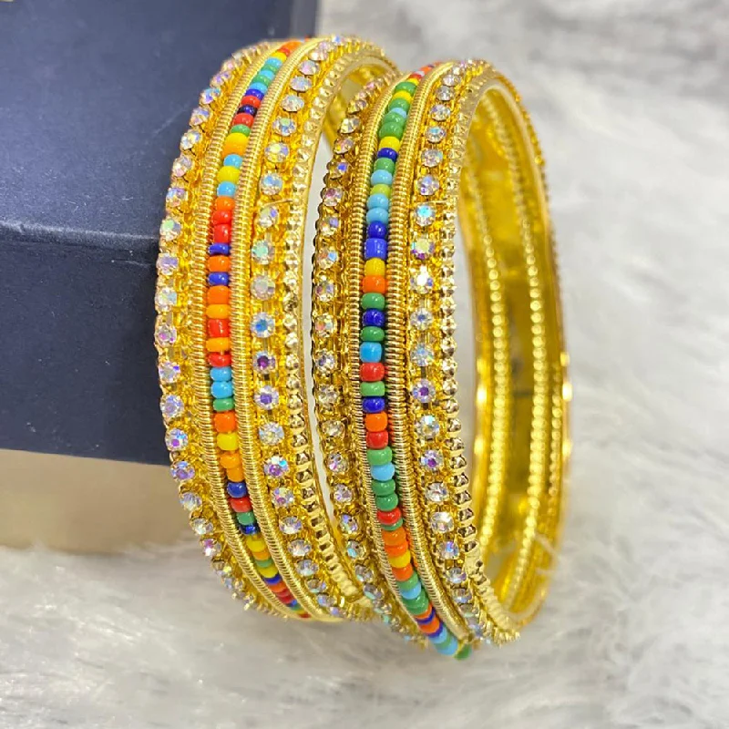 Adjustable Charm Bracelets For A Perfect Fit Manisha Jewellery Gold Plated Bangle Set