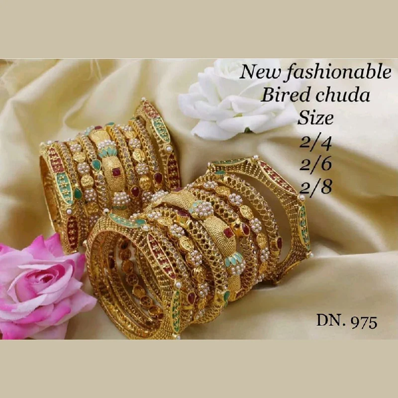 Discover Unique Jewelry With Special Limited-Time Offers Manisha Jewellery Gold Plated Bangles Set