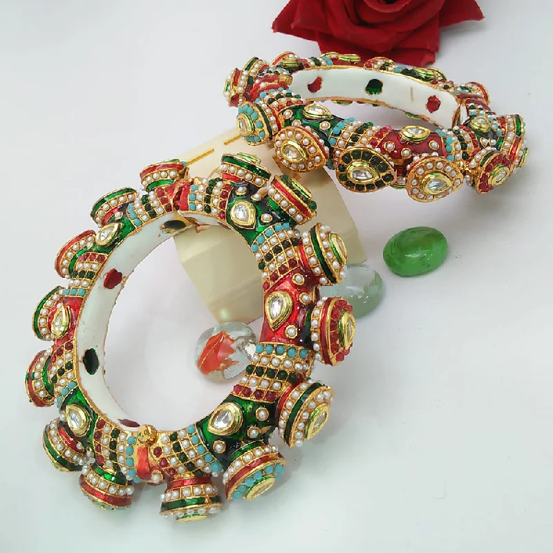 Exclusive Gemstone Jewelry Markdowns – Shop Now Manisha Jewellery Gold Plated Bangles Set