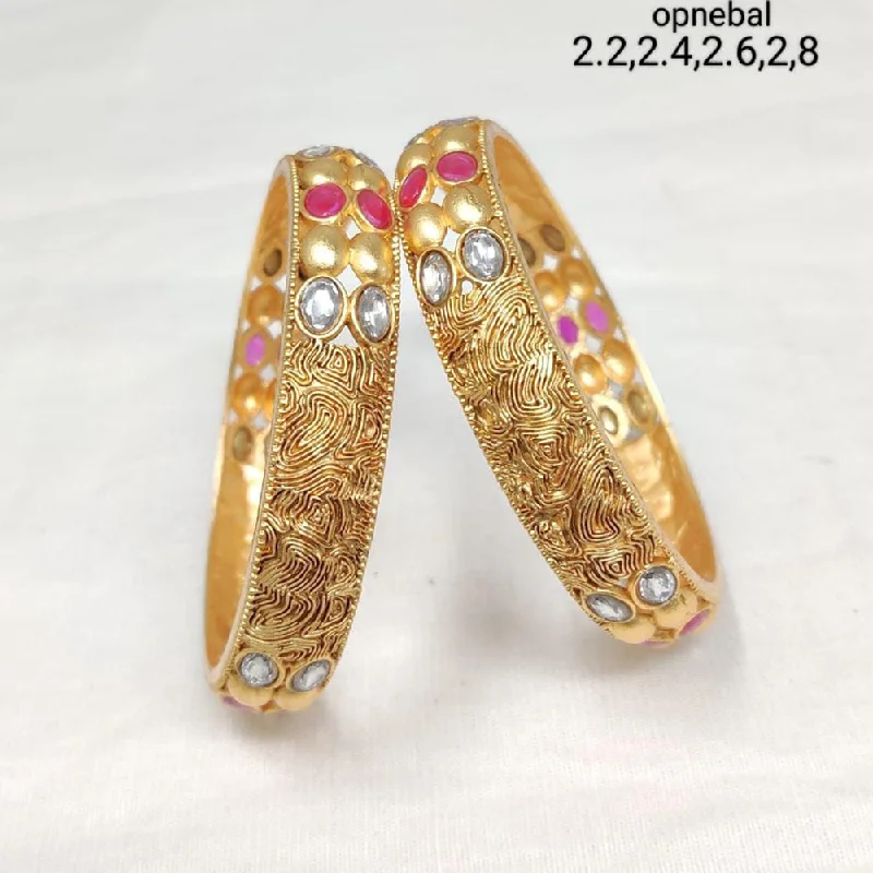 Huge Savings On Timeless Jewelry Collections Manisha Jewellery Gold Plated Bangles Set