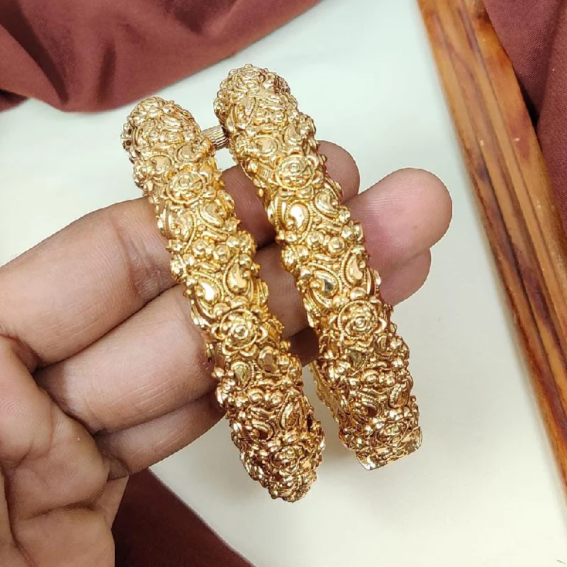 Premium Diamond Jewelry For Unforgettable Moments Manisha Jewellery Gold Plated Openable Bangle Set