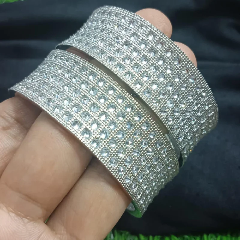 The Perfect Jewelry Piece At The Perfect Price Manisha Jewellery Silver Plated AD Bangles Set