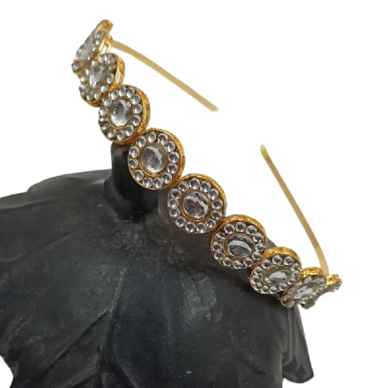 Elegant Jewelry, Exclusive Prices – Shop Now Padmawati Bangles Gold Plated Kundan Hair Band