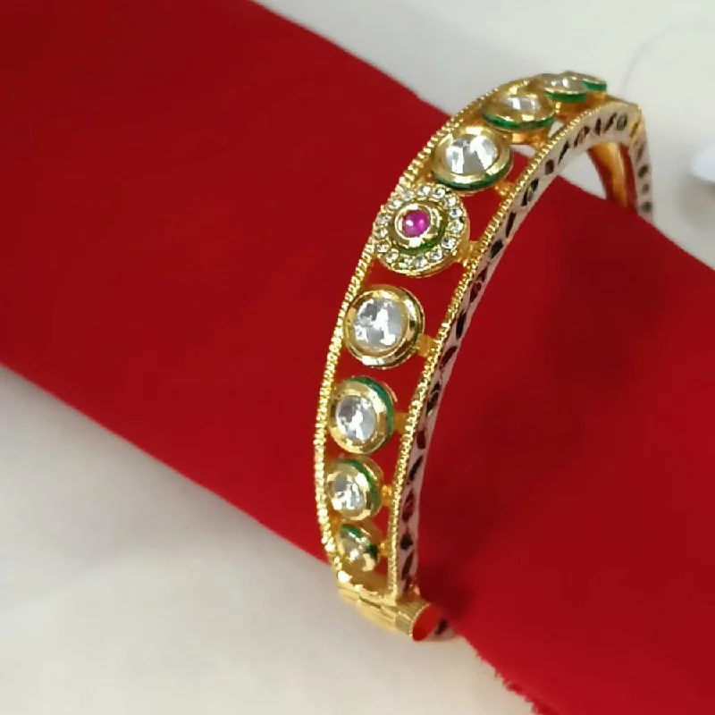 Padmawati Bangles Gold Plated Kundan Openable Kada