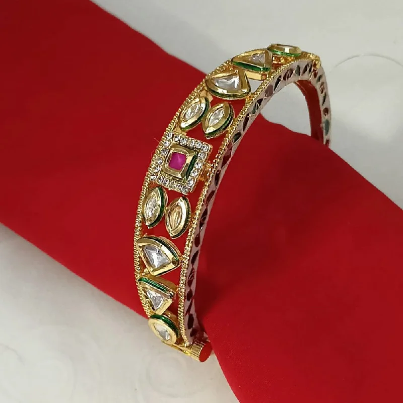 Padmawati Bangles Gold Plated Kundan Openable Kada