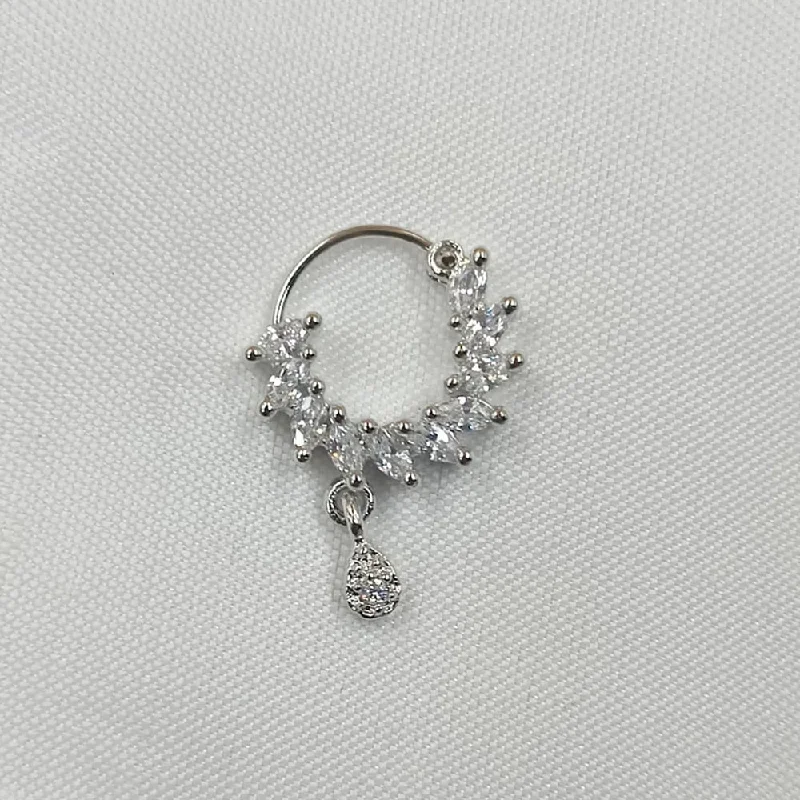 Best Jewelry Sale Prices – Limited-Time Offer Padmawati Bangles Silver Plated Austrian Stone Nose Ring