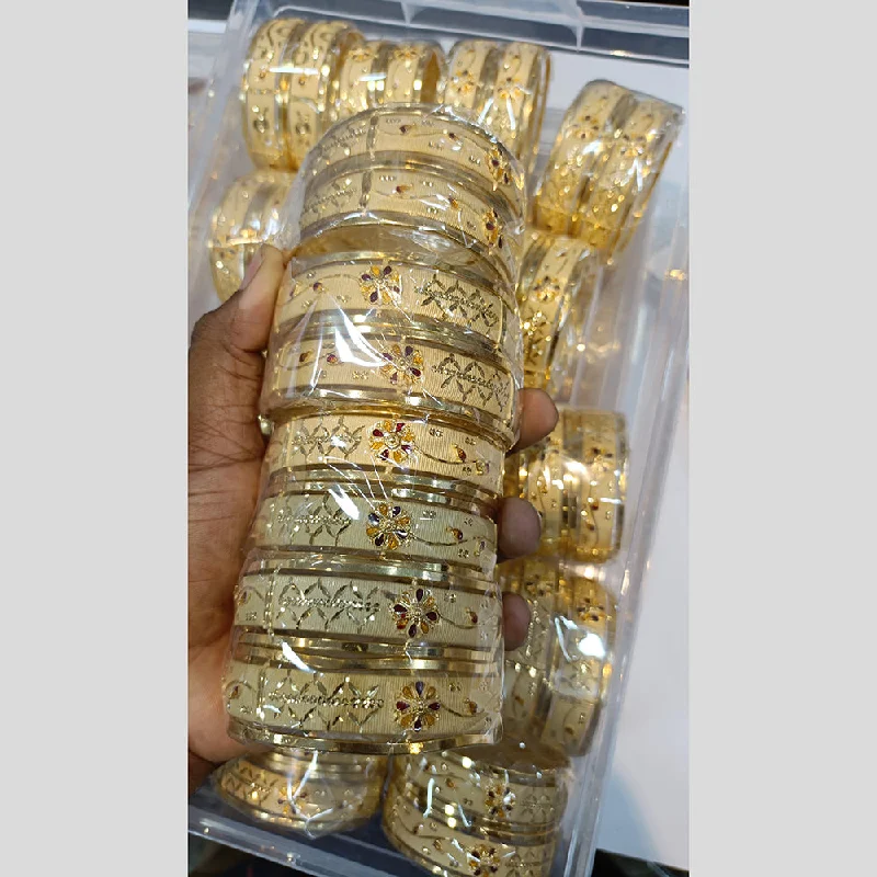 Limited-Stock Jewelry Sale – Once It's Gone, It's Gone Pari Art Jewellery Forming Gold Bangles Set