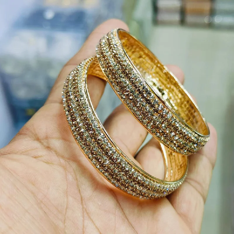 Final Call For Exquisite Jewelry At Reduced Rates Pooja Bangles Gold Plated  Austrian Stone Bangles Set