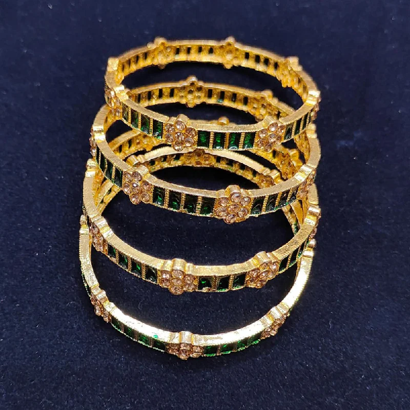 Once-A-Year Jewelry Sale – Grab Your Favorites Now Pooja Bangles Gold Plated Bangle Set