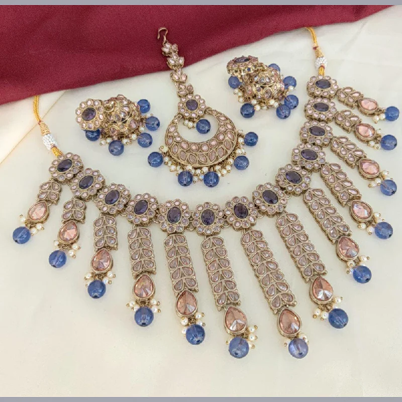 High-End Sparkle, Low-End Prices – Jewelry Sale Live Pooja Bangles Gold Plated Crystal Stone Necklace Set