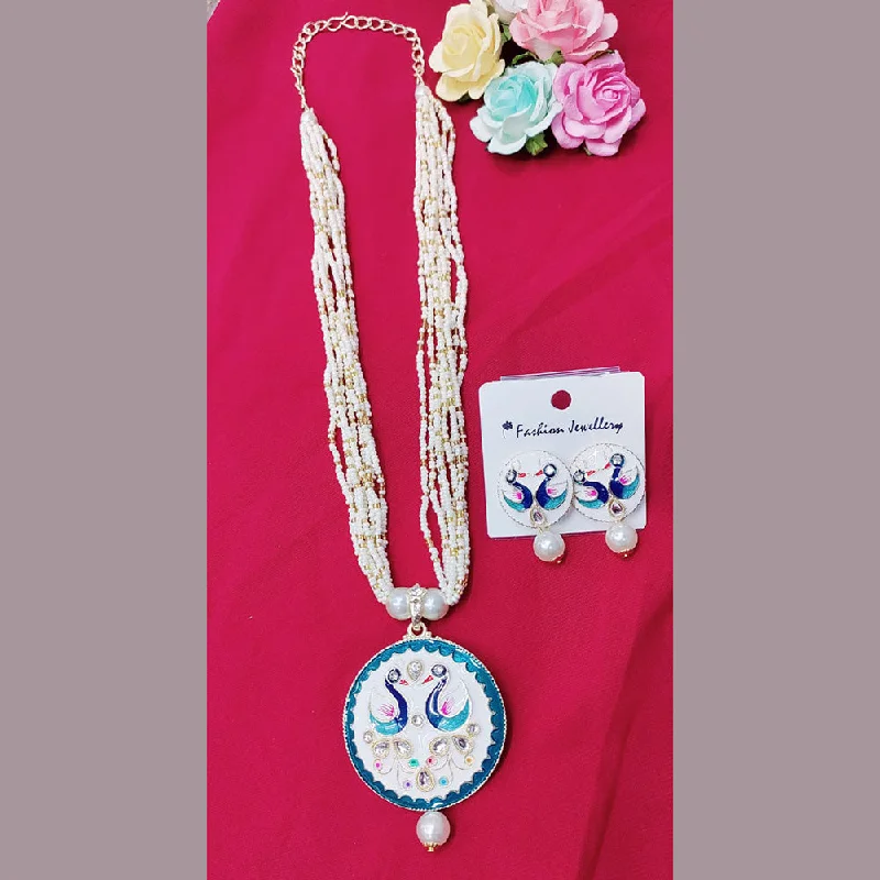 Elegant Designs, Unbeatable Discounts – Shop Jewelry Now Pooja Bangles Meenakari Long Necklace Set