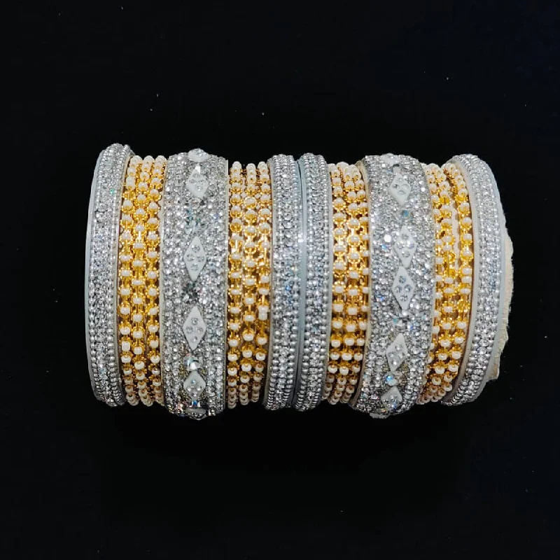 Affordable Glamour – Premium Jewelry For Less Pooja Bangles Silver Plated Bangle Set