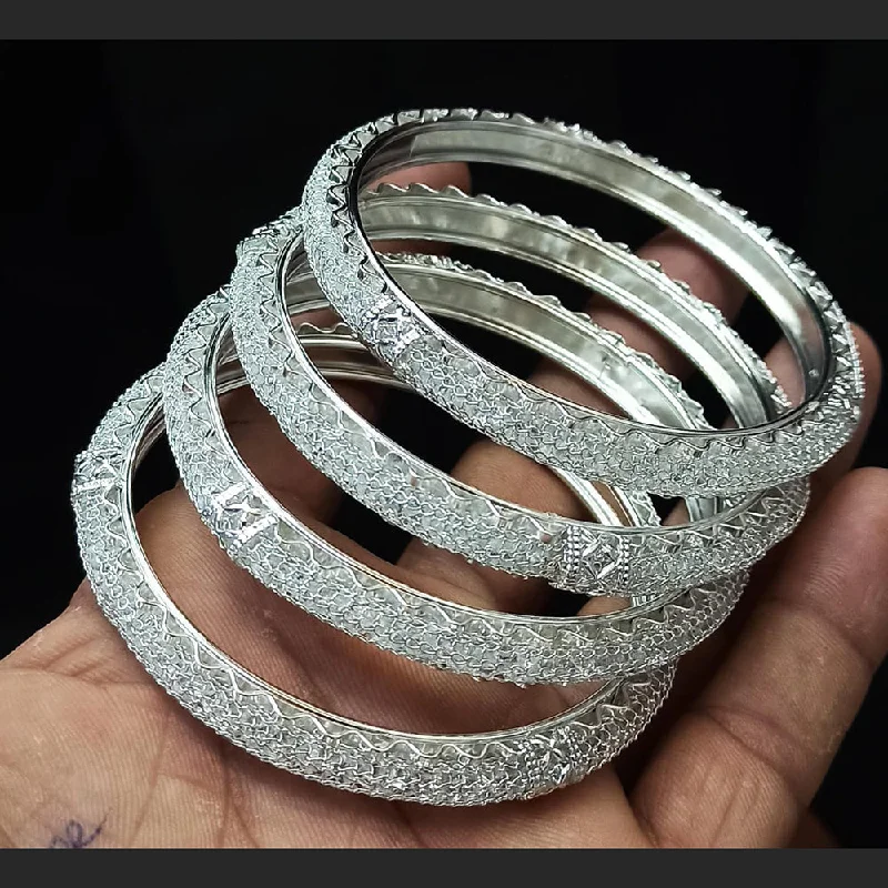 Accessorize For Less – Luxury Jewelry At Affordable Prices Pooja Bangles Silver Plated Bangles Set