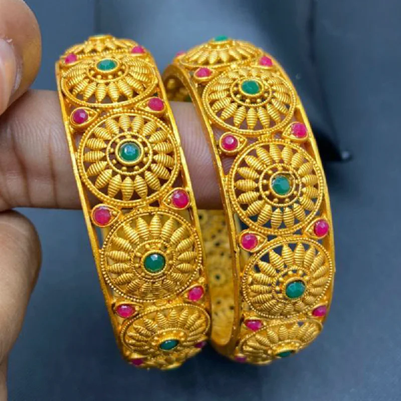 Affordable Luxury Jewelry – Style At A Great Price Sai Fashion Gold Plated Pota Stone Bangles