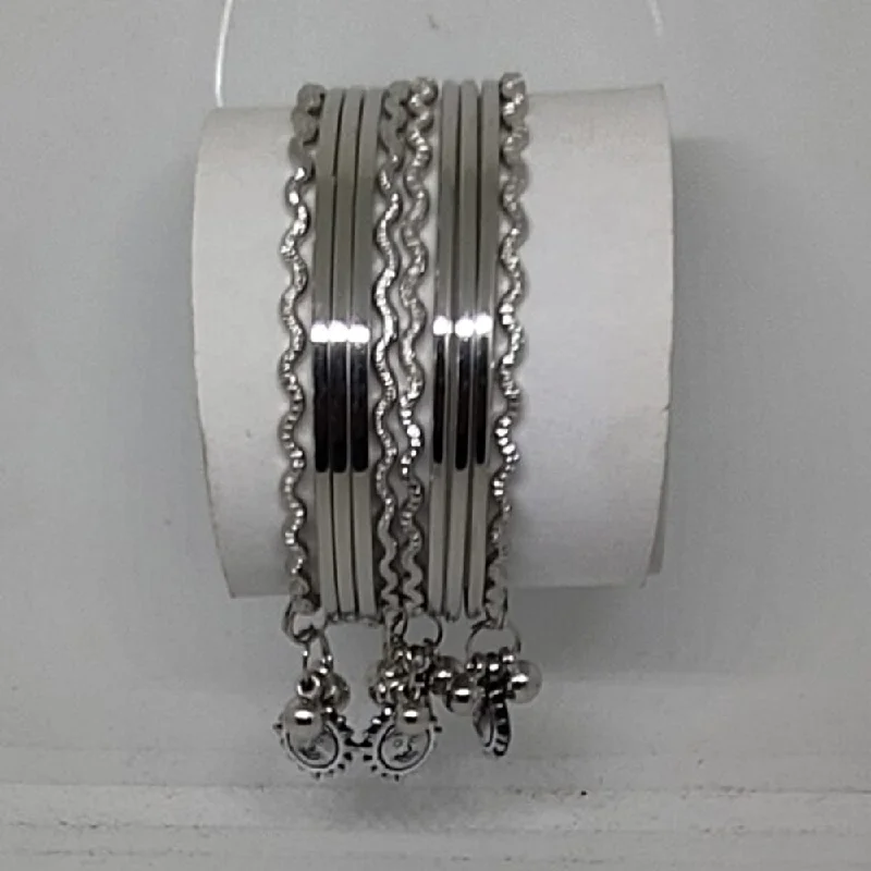 Personalized Jewelry At Special Discount Rates Shree Asha Bangles Silver Plated Bangles Set
