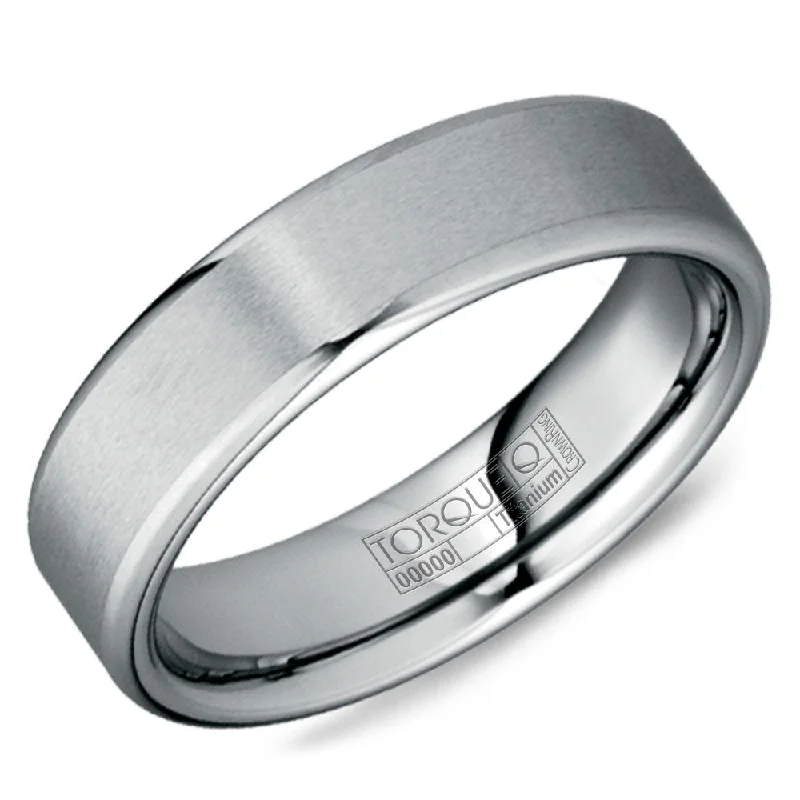 Shop Dazzling Jewelry At The Best Prices Torque Tungsten Collection 6MM Wedding Band with Brushed Finish TU-0004