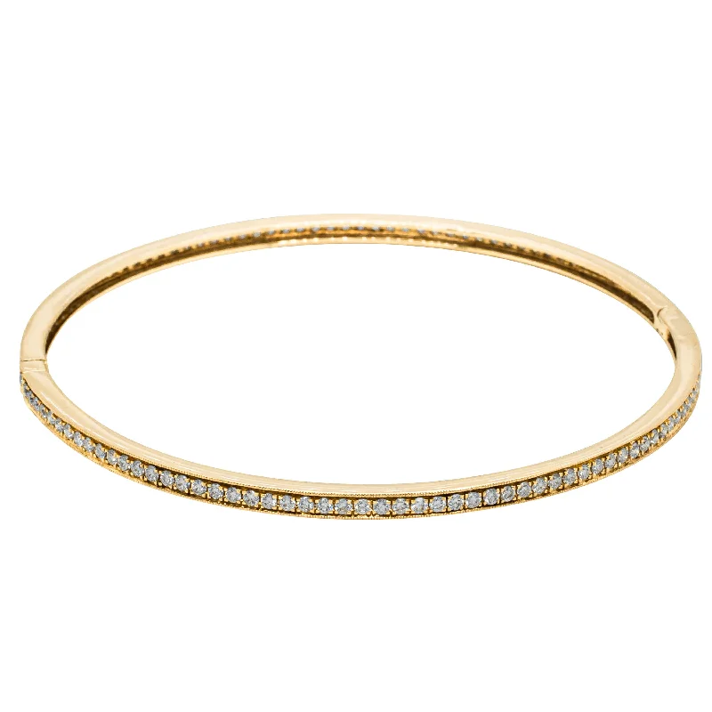 18ct Yellow Gold 1.94ct Diamond Eternity Bangle